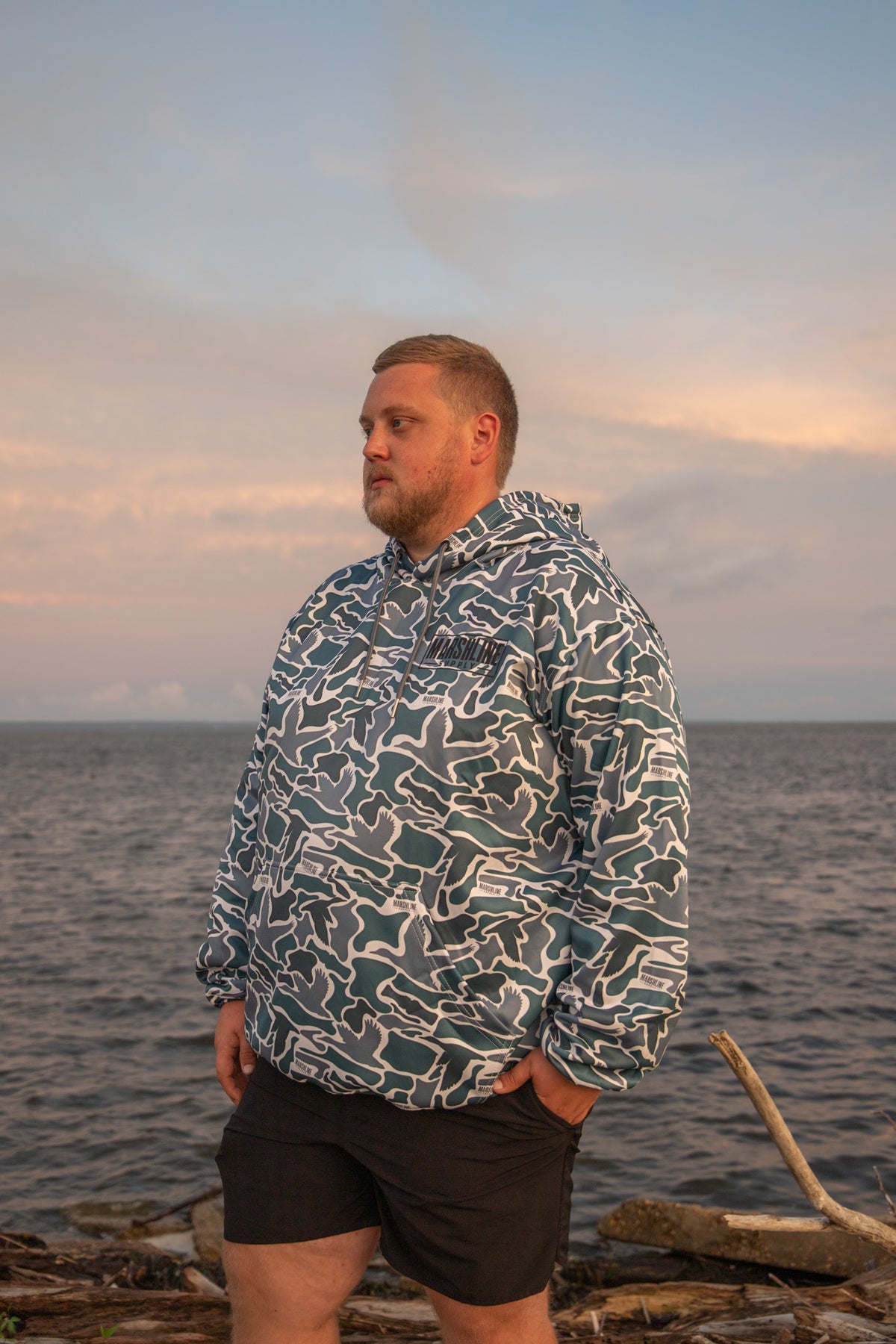 Marshline Supply Ghost Flight Camo Hoodie